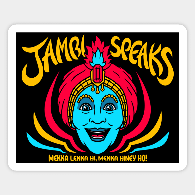 JAMBI SPEAKS Magnet by blairjcampbell